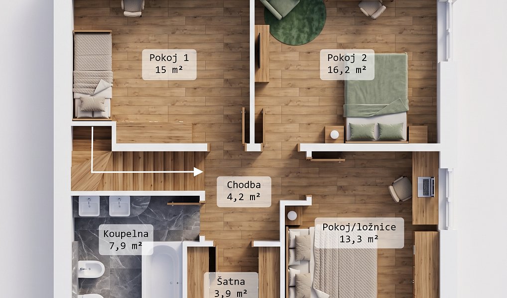 Prodej domu 123 m² s pozemkem 558 m², Lomnice nad Popelkou – náhled fotky 16