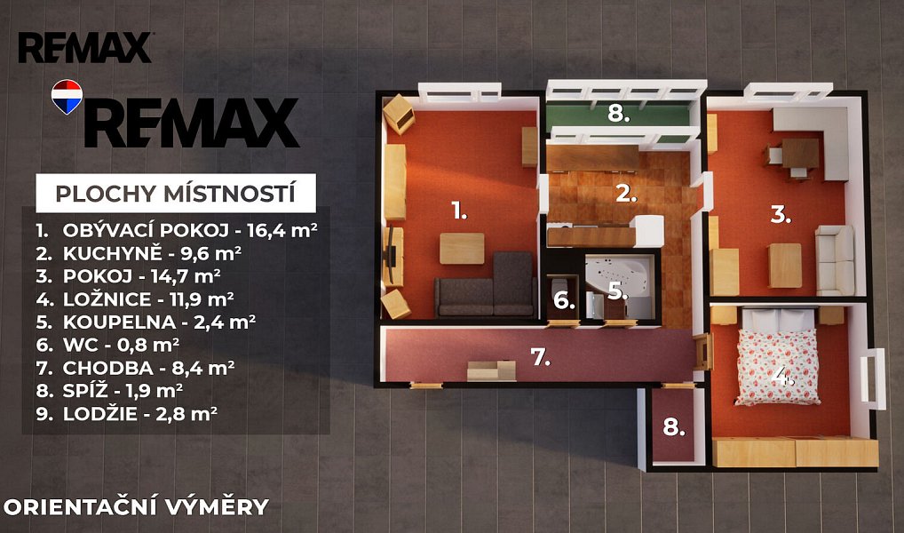 Prodej bytu 3+1 66 m², Liberec – náhled fotky 4