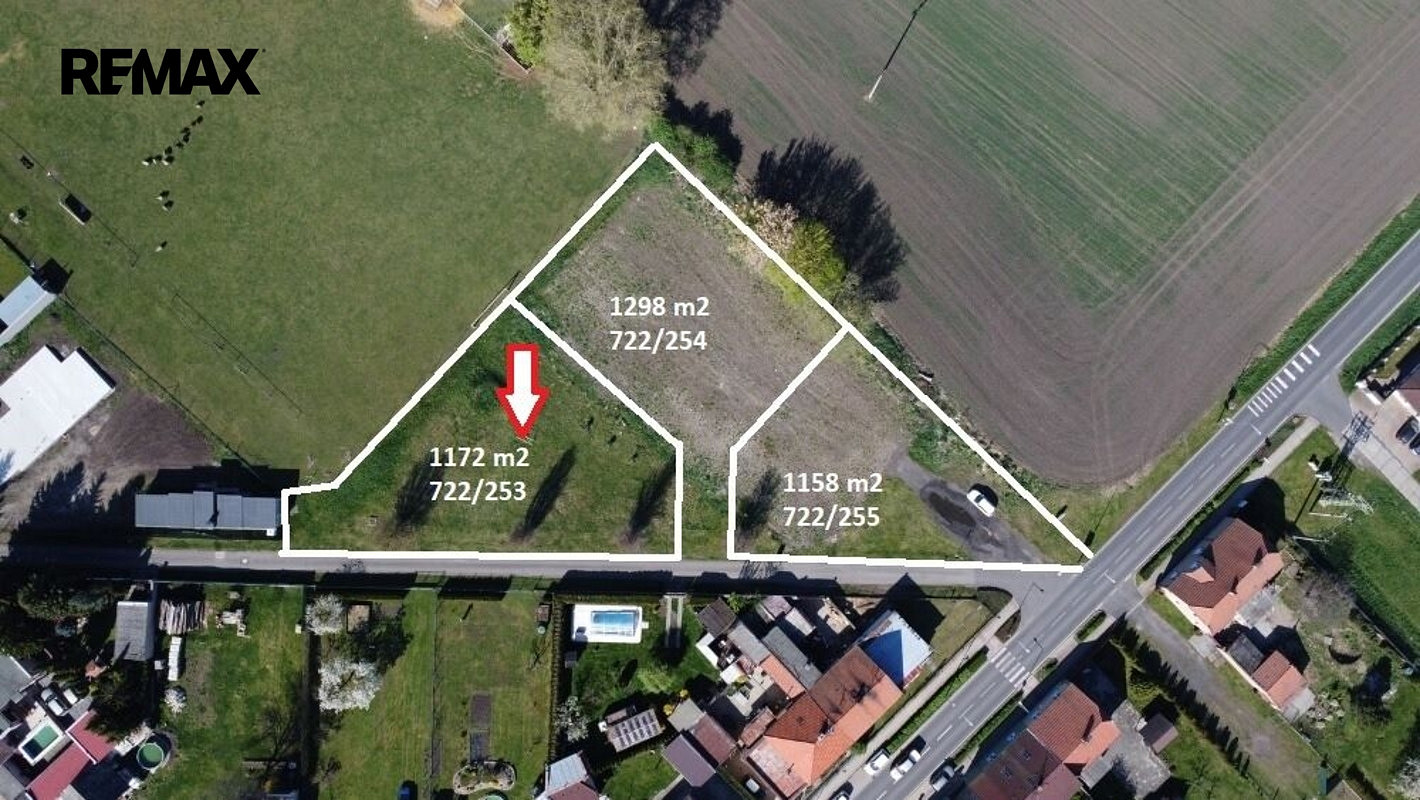 Prodej stavebního pozemku 1 172 m²