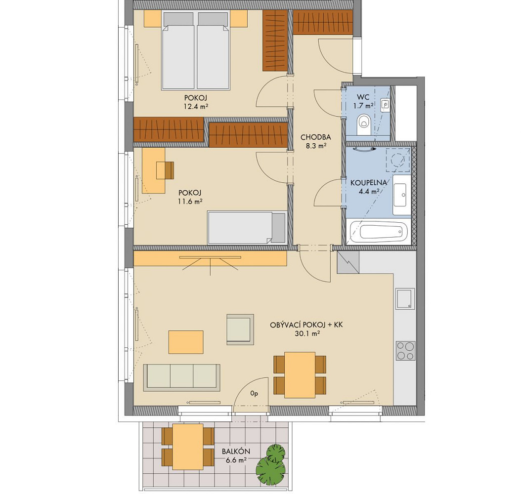 Prodej bytu 3+kk 72 m² – fotografie 2