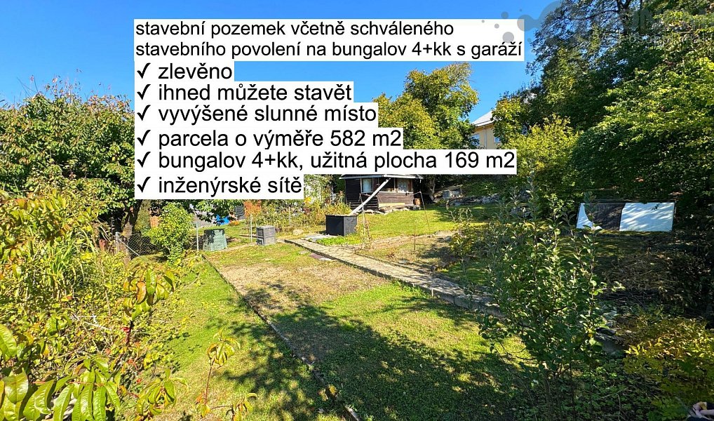 Prodej stavebního pozemku 582 m², Hlubočky – náhled fotky 4