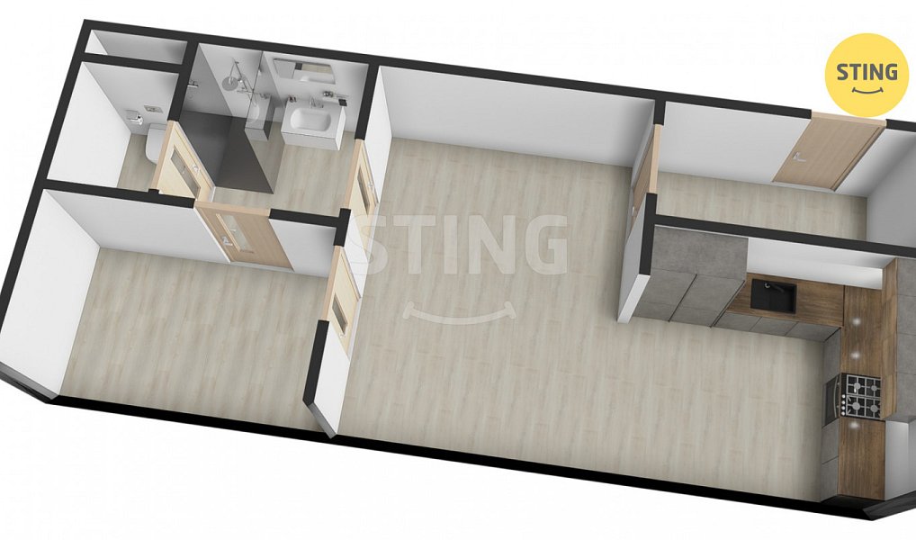 Prodej bytu 2+kk 45 m², Žďár nad Sázavou – náhled fotky 3