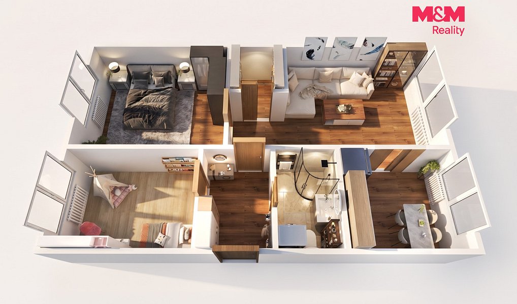 Prodej bytu 3+1 56 m², Kladno – náhled fotky 6