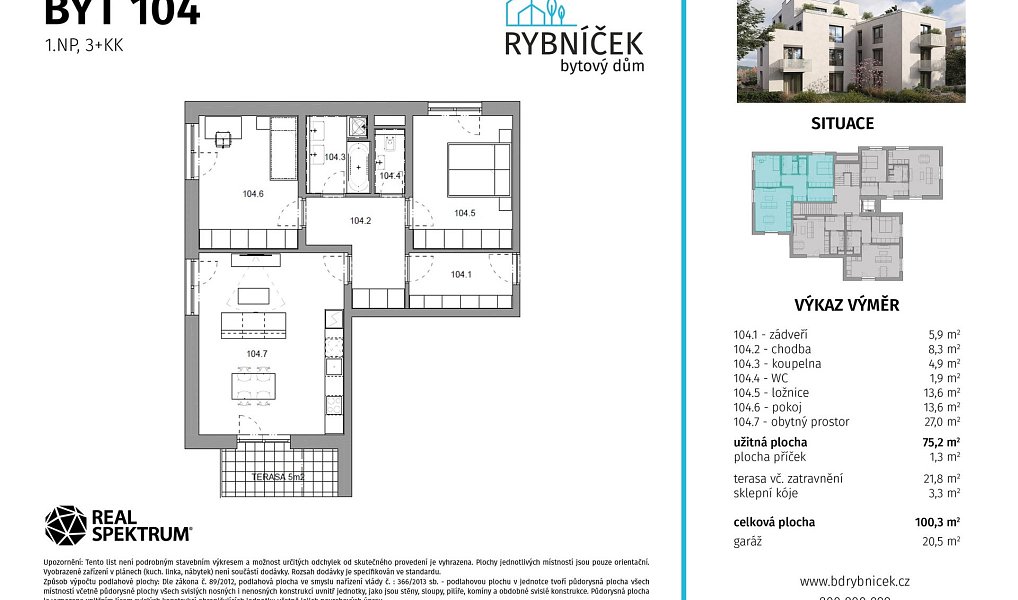 Prodej bytu 3+kk 75 m², Tišnov – náhled fotky 2