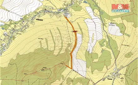 Prodej lesa 17 683 m², Žandov, okres Česká Lípa