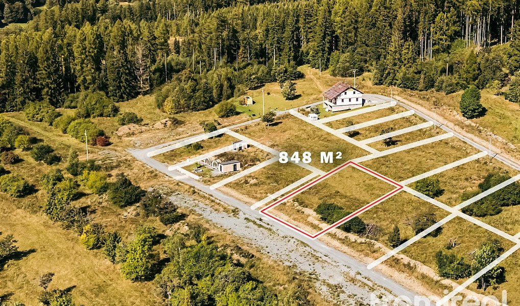 Prodej stavebního pozemku 848 m², Václavov u Bruntálu – fotka 1 z 6