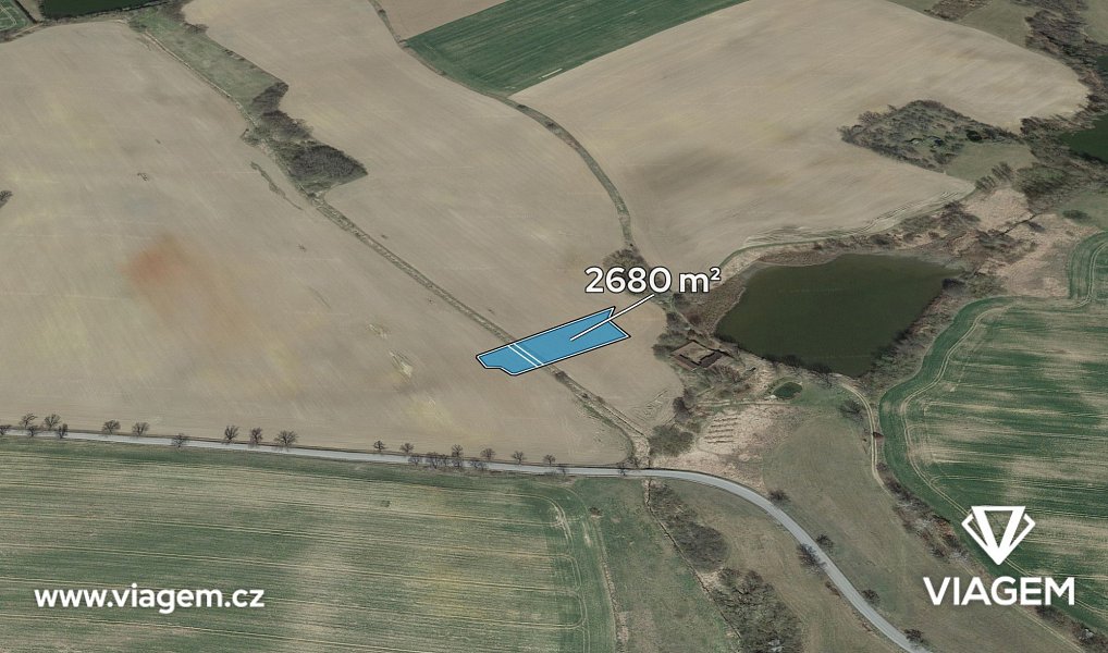 Prodej pole 2 680 m², Tučapy – fotka 1 z 5