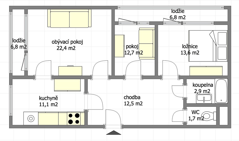 Prodej bytu 3+1 77 m², Kladno – náhled fotky 21