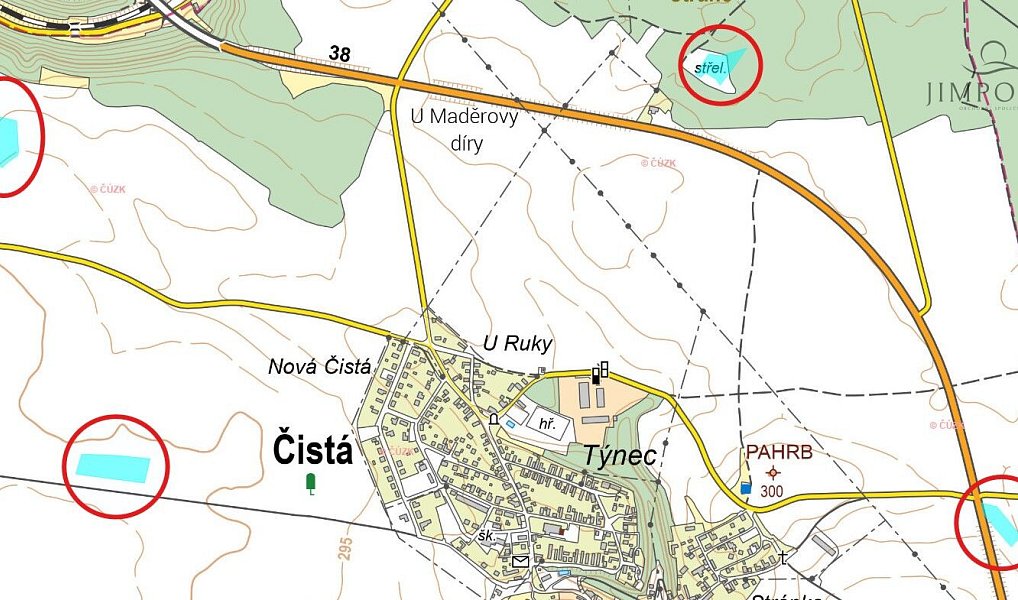 Prodej pole 15 301 m², Čistá – náhled fotky 3