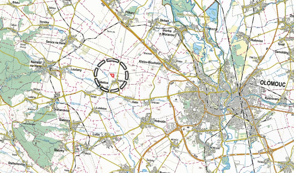 Prodej pole 42 095 m², Těšetice – náhled fotky 3