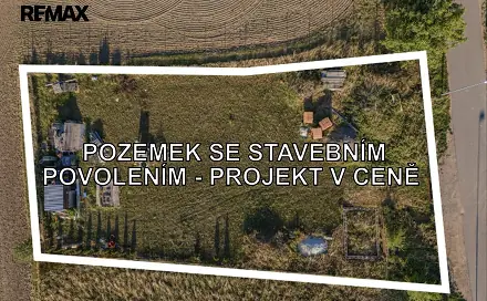 Prodej stavebního pozemku 1 295 m², Vykáň, okres Nymburk