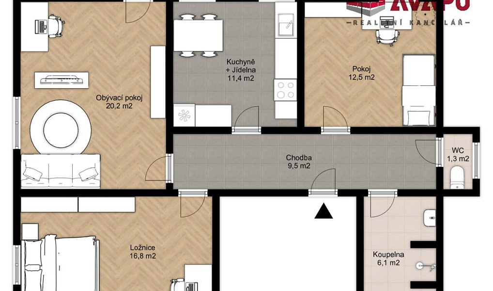Pronájem bytu 3+1 80 m², Opava – náhled fotky 17