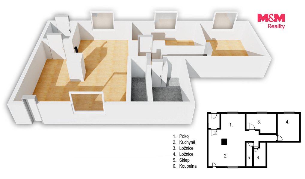 Prodej domu 74 m² s pozemkem 269 m², Zlonice – náhled fotky 4