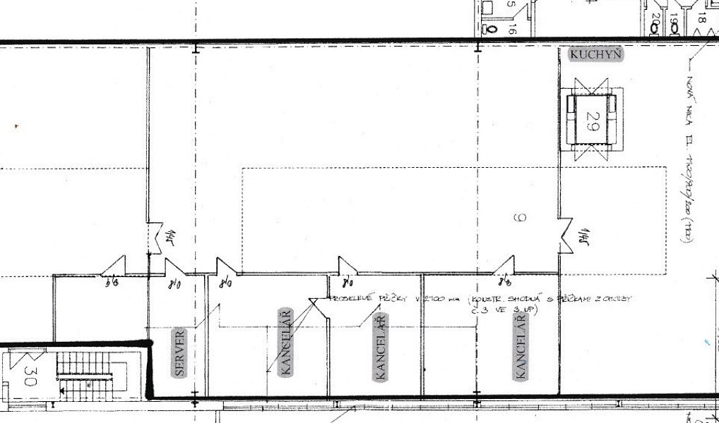 Pronájem kanceláře 520 m², Praha – náhled fotky 3