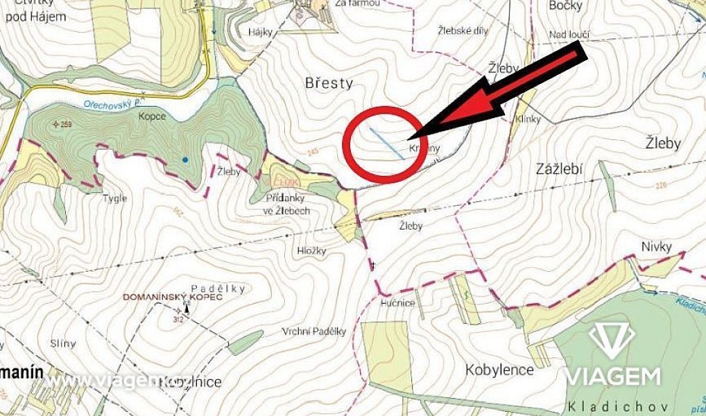 Prodej pole 551 m², Ořechov – náhled fotky 4