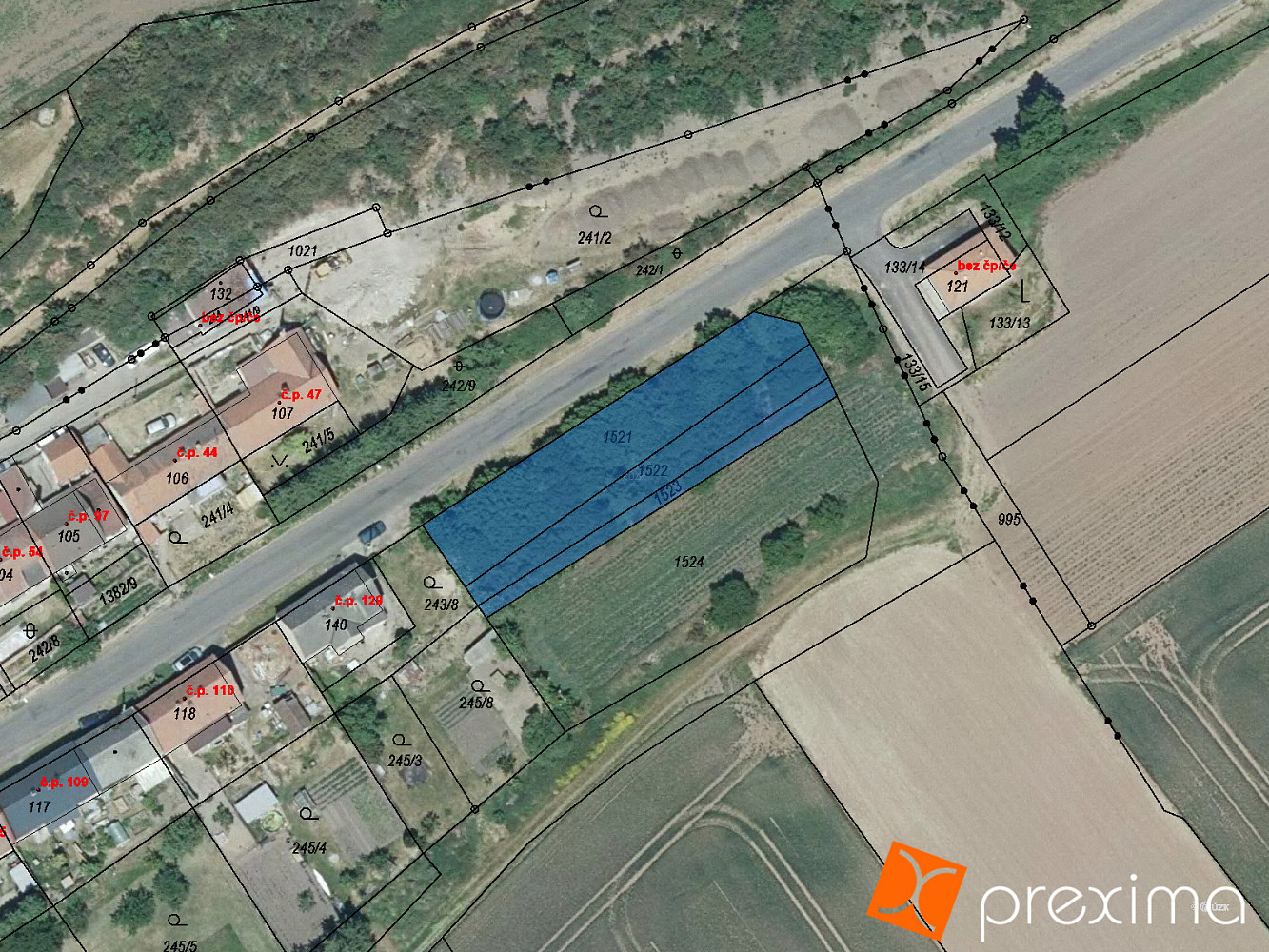 Prodej stavebního pozemku 631 m²