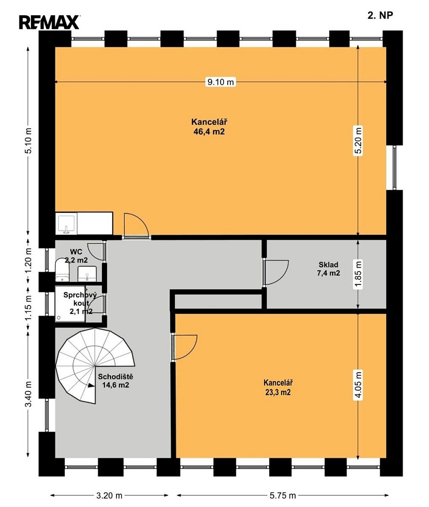 Pronájem kanceláře 200 m² – fotografie 4