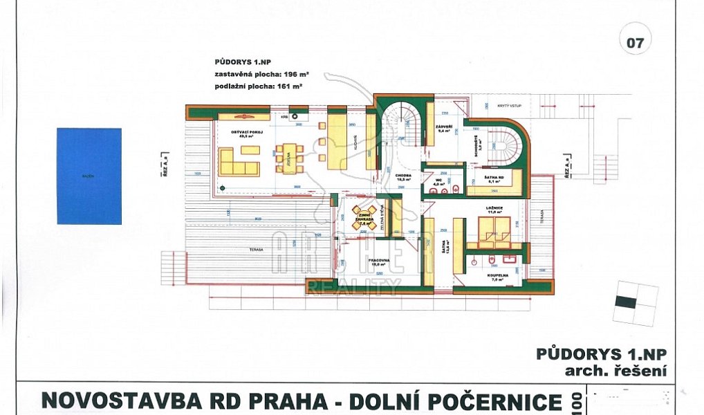 Prodej stavebního pozemku 793 m², Praha – náhled fotky 8