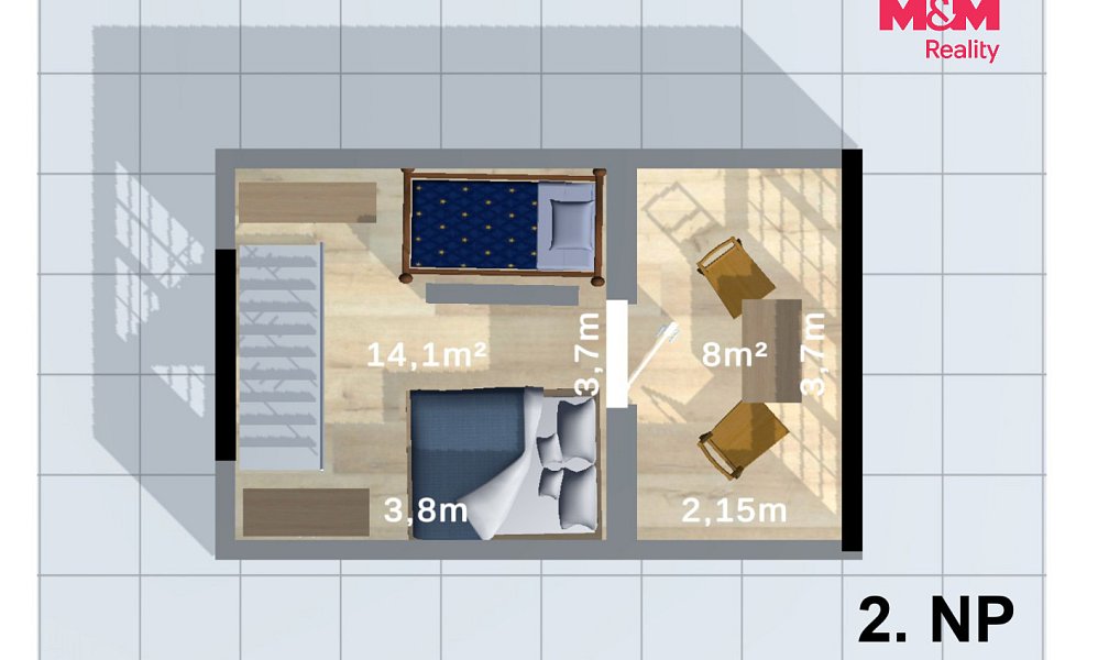 Prodej chaty/chalupy 33 m² s pozemkem 579 m², Lipoltice – náhled fotky 13