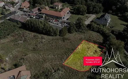 Prodej stavebního pozemku 874 m², Křesetice, okres Kutná Hora