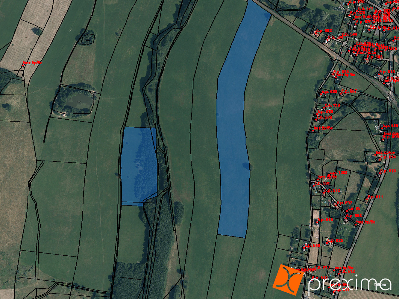 Prodej pole 3 686 m²