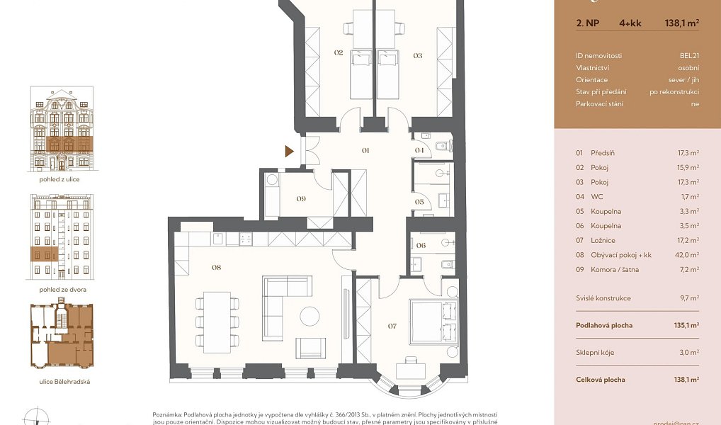 Prodej bytu 4+kk 125 m², Praha – náhled fotky 2