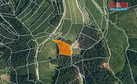 Prodej lesa 4 855 m², Lhota u Vsetína, okres Vsetín