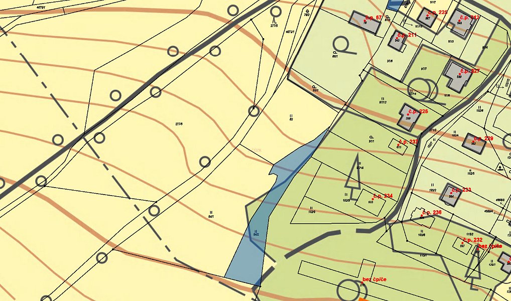 Prodej stavebního pozemku 183 m², Stará Voda – náhled fotky 3
