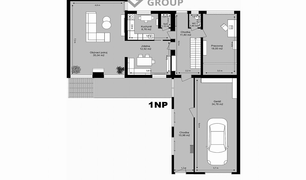 Prodej domu 189 m² s pozemkem 394 m², České Budějovice – náhled fotky 19