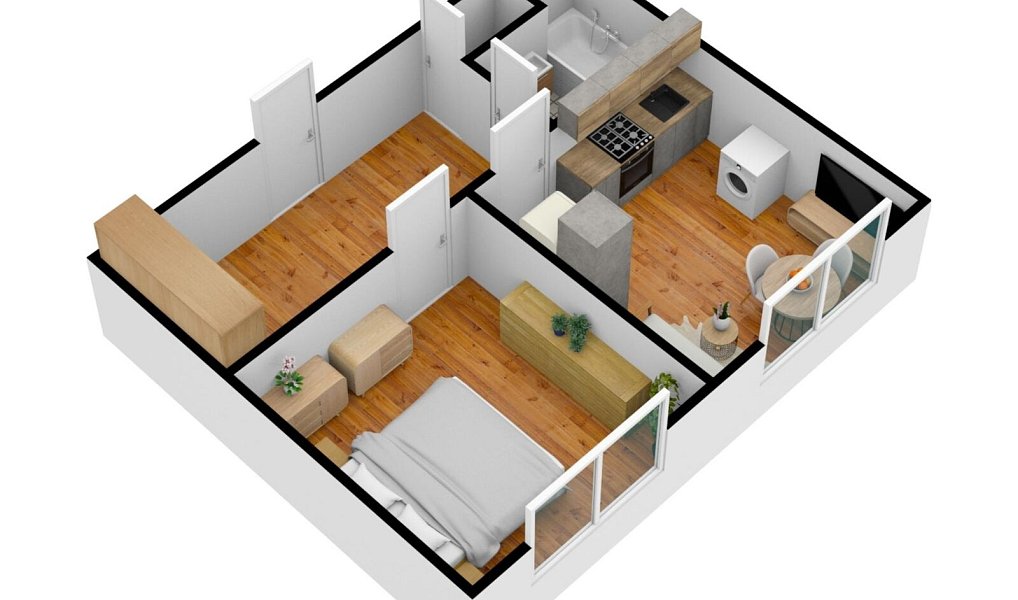 Pronájem bytu 1+1 40 m², Opočno – náhled fotky 4