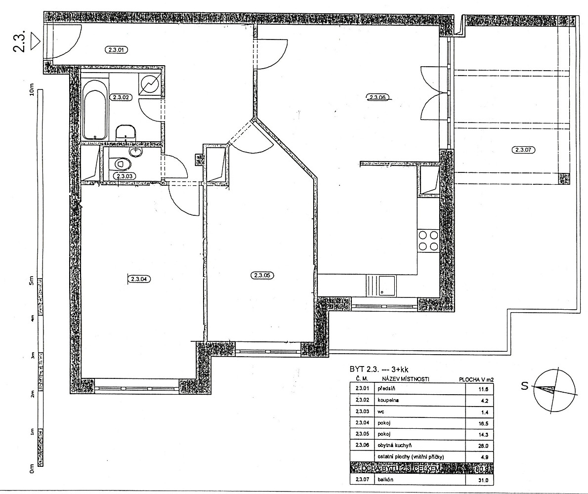 Pronájem bytu 3+kk 79 m² – fotografie 4