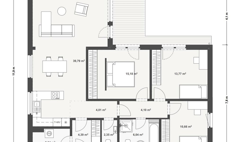Prodej domu 107 m² s pozemkem 1 445 m², Kozojedy – náhled fotky 3