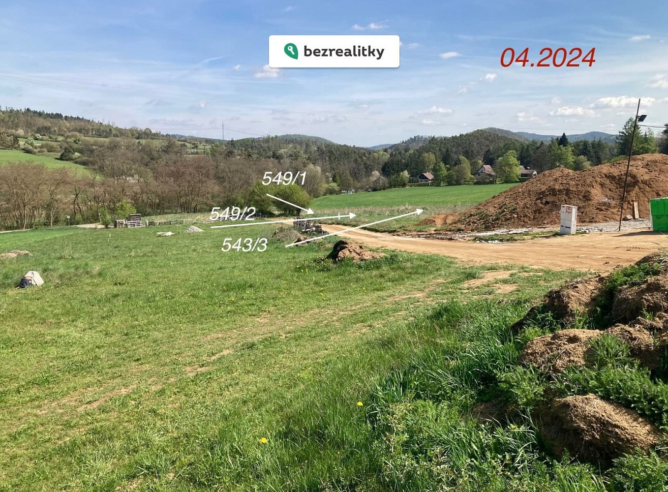 Prodej stavebního pozemku 957 m²