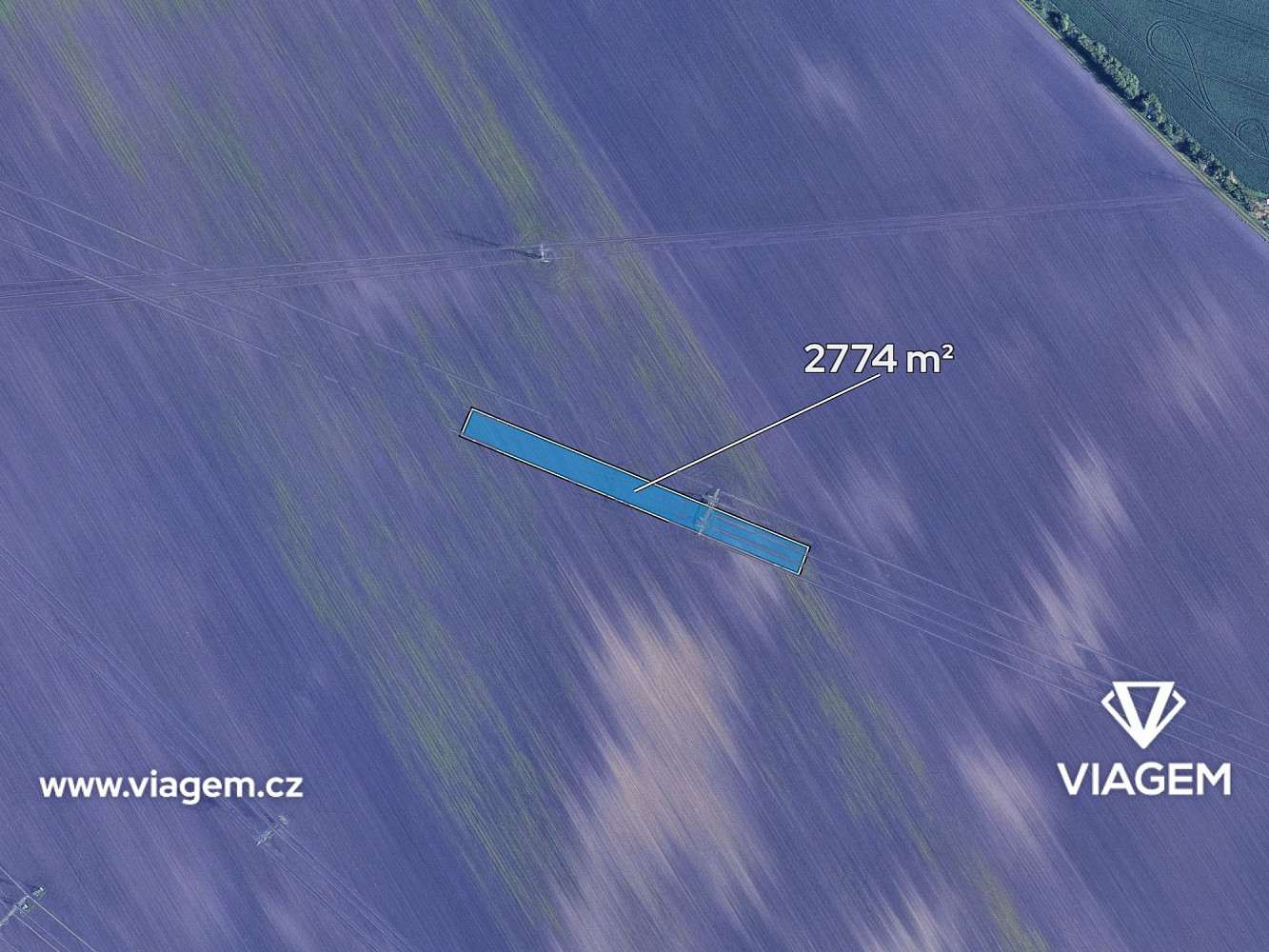 Prodej pole 462 m² – pohled 2
