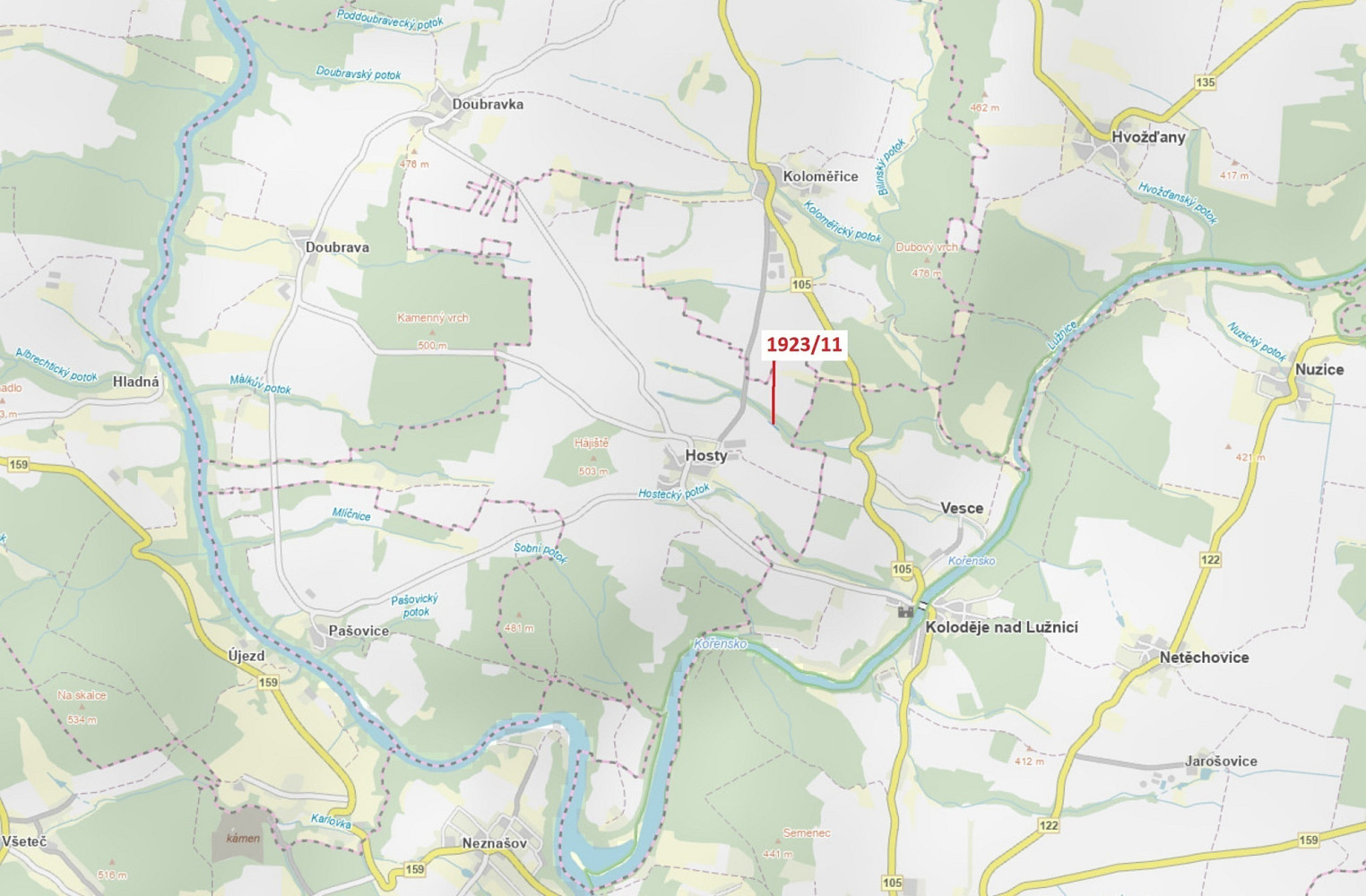 Dražba lesa 323 m²