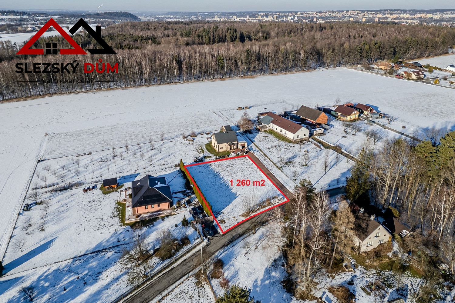 Prodej stavebního pozemku 1 260 m² – pohled 4