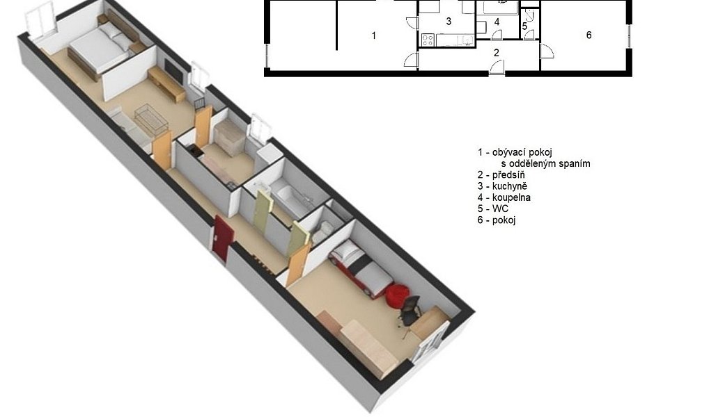 Prodej bytu 2+1 55 m², Rokytnice nad Jizerou – náhled fotky 3