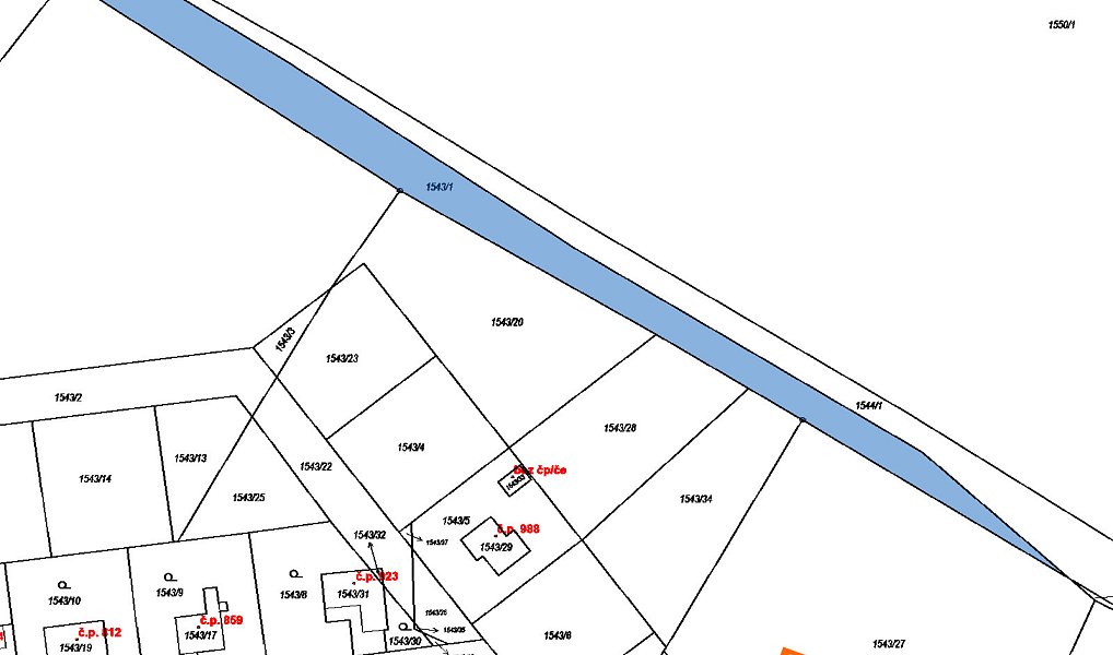 Prodej pole 1 221 m², Podbořany – náhled fotky 2