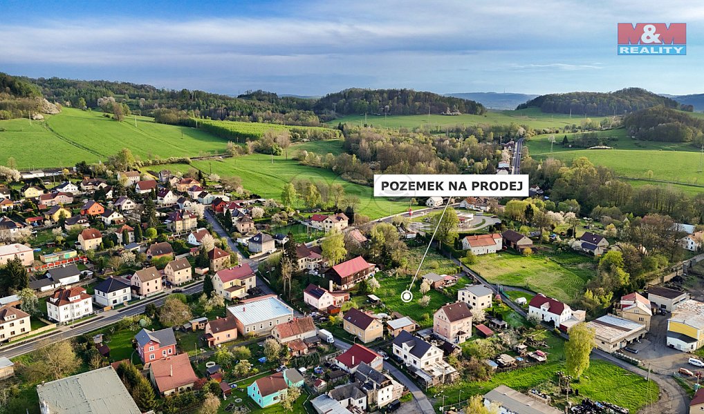 Prodej stavebního pozemku 833 m², Česká Kamenice – náhled fotky 6