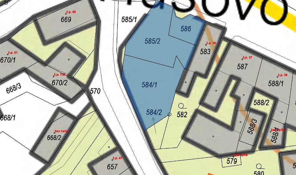 Prodej stavebního pozemku 192 m², Chabařovice – náhled fotky 3