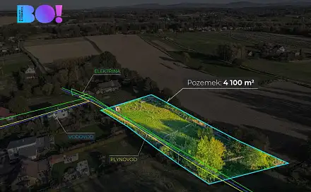 Prodej stavebního pozemku 4 100 m², Albrechtice, okres Karviná