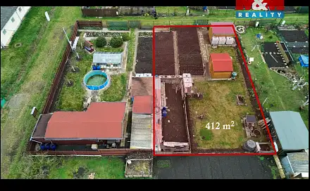 Prodej zahrady 412 m², Podbořany, okres Louny