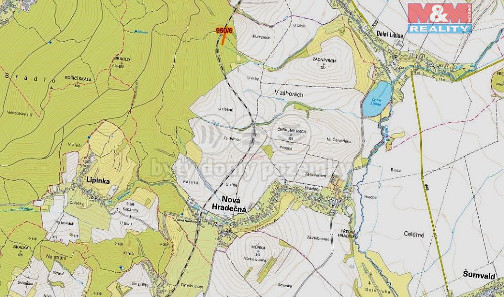 Prodej lesa 5 346 m², Nová Hradečná – náhled fotky 2