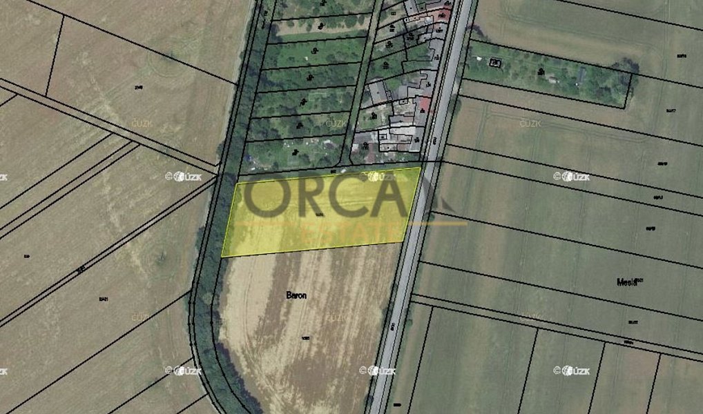 Prodej pole 2 856 m², Oplocany – fotka 1 z 5