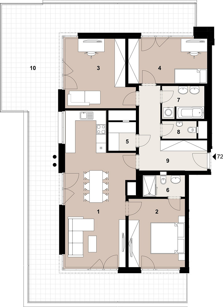 Prodej bytu 4+kk 104 m² – fotografie 2