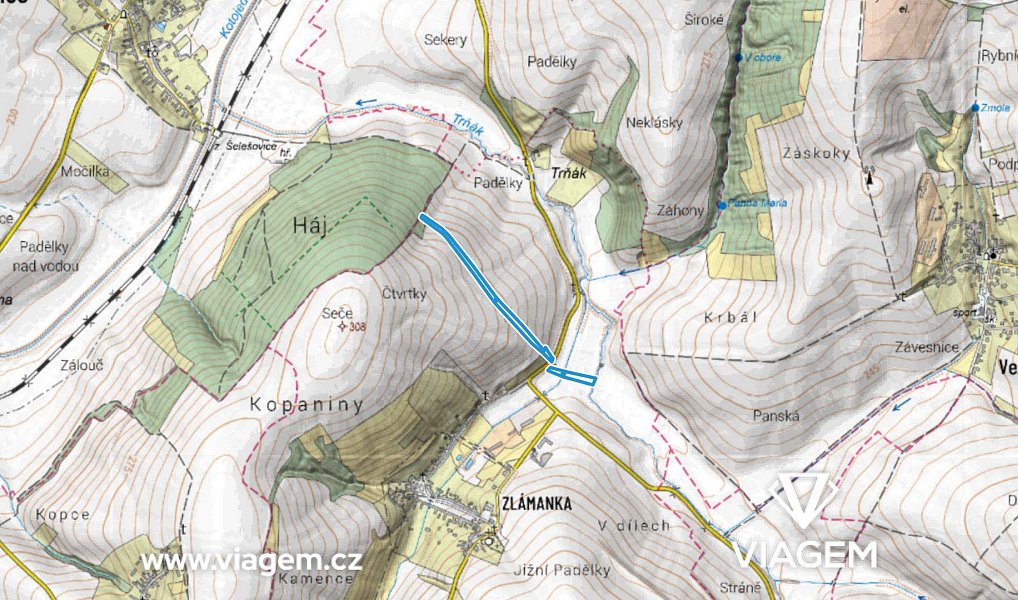 Prodej pole 4 080 m², Kroměříž – fotka 1 z 5