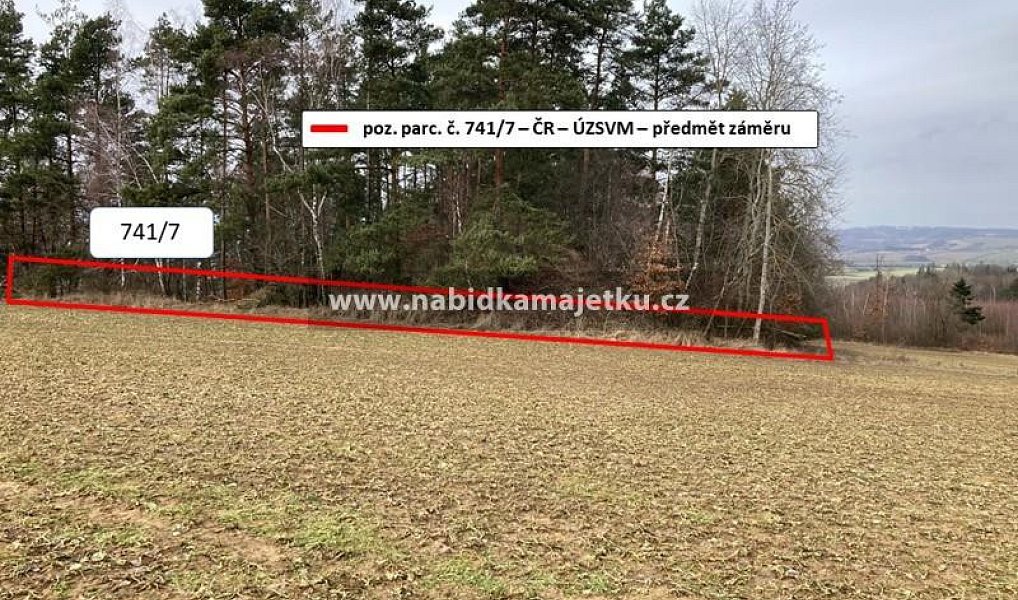 Prodej pozemku 1 221 m², Obora – náhled fotky 3