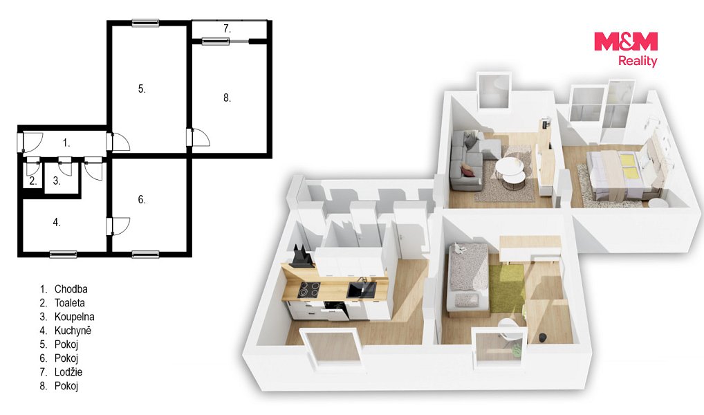Prodej bytu 3+1 72 m², Mladá Boleslav – náhled fotky 4