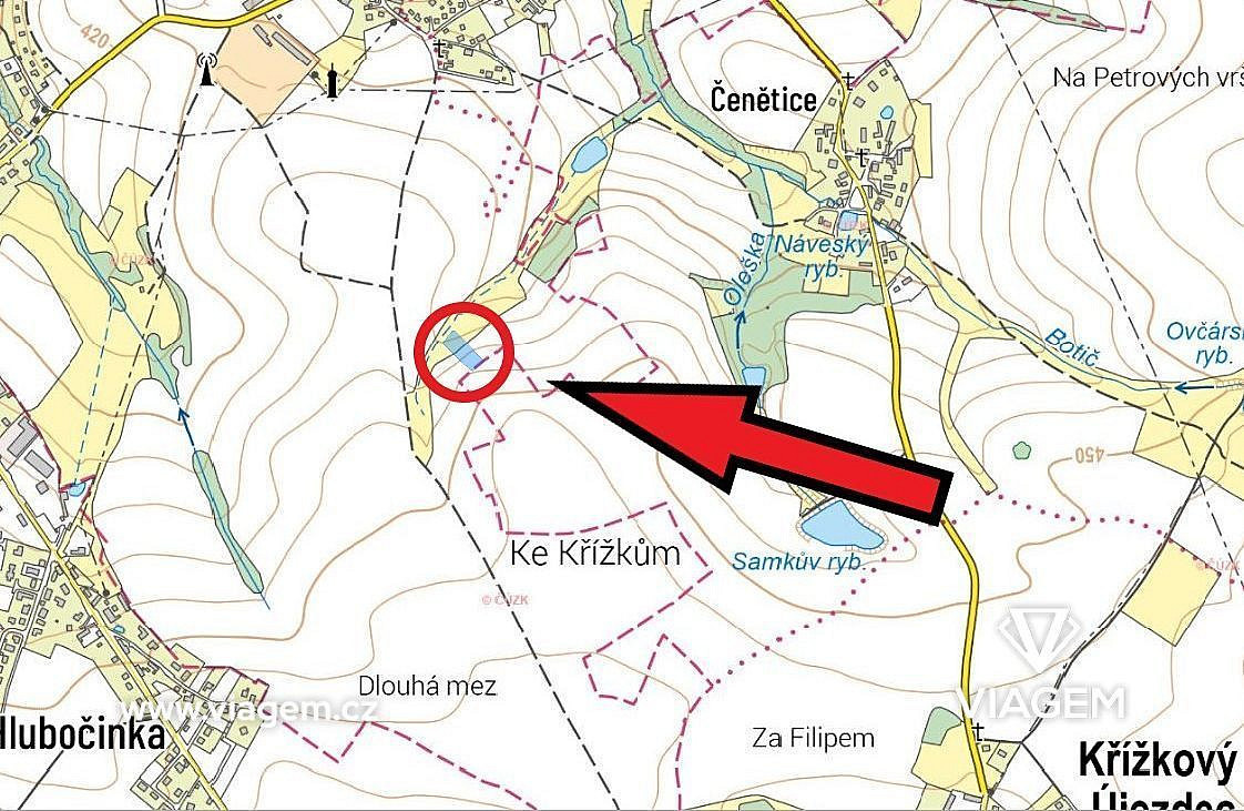 Prodej pole 724 m² – fotografie 3