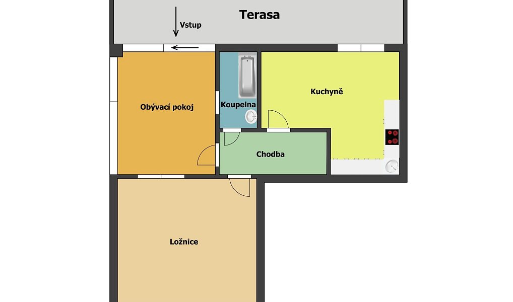 Pronájem bytu 2+1 52 m², Brno – náhled fotky 10